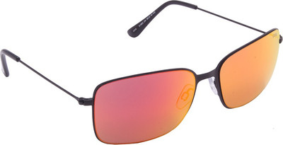 

IDEE Rectangular Sunglasses(Black)