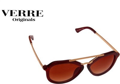 

Verre Over-sized, Round Sunglasses(Brown)