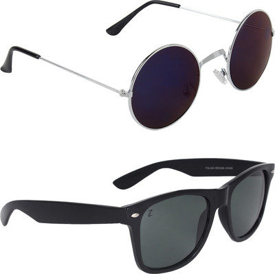 

Zyaden Round, Wayfarer Sunglasses(Multicolor