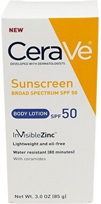 

CeraVe SPF 50 Sunscreen Body Lotion, 3.0 Ounce - SPF 50 PA+(84 g)