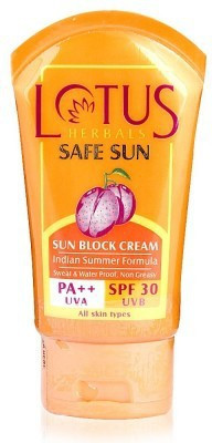 

Lotus Safe Sun Block Cream - SPF 30 PA++(50 g)
