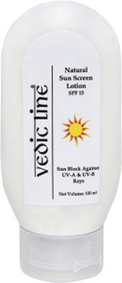 

Vedic Line Natural Sun Screen Lotion - SPF 15 PA+(120 ml)