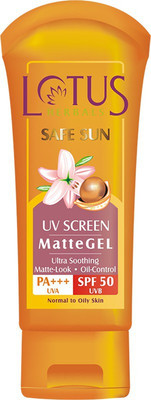 

Lotus SAFE SUN UV SCREEN MatteGEL - SPF SPF50 PA+++(100 g)