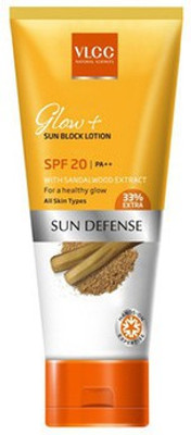 

VLCC Sun Defense Glow+ Sun Block Lotion - SPF 20 PA++(100 ml)
