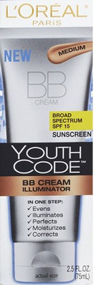 

L'Oreal Paris Paris Youth Code BB Cream Illuminator Board Spectrum 75 ml - SPF 15 PA+(75 ml)