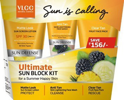 

VLCC Ultimate Sun Block Kit - SPF 30(100 g)