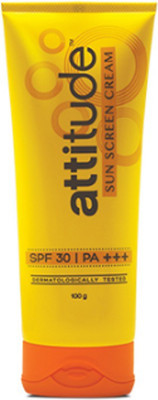 Amway Attitude Sunscreen Cream - SPF 30 PA+++(100 g)