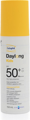 

Cetaphil Daylong Kids Sunscreen For Children's Senstive Skin, For Face And Body - SPF 50+ PA+++(150 ml)