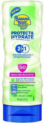 Banana Boat Protect And Hydrate Sunscreen Lotion - SPF 50(177.44 ml)