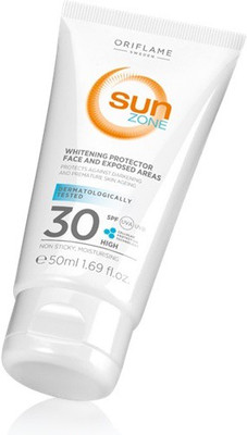 

Sun Zone Whitening Protector Face And Exposed Areas Spf30 High - SPF 30 PA+(50 ml)