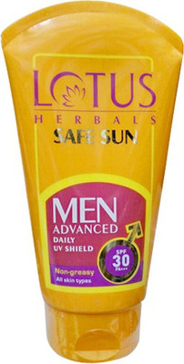 Lotus Safe Sun Men Advanced UV Shield - SPF 30 PA+(100 g)