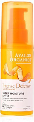 

Avalon Organics Organics SPF 10 Intense Defense Sheer Moisture, 1.7 Ounce - SPF 10 PA+(47.6 g)