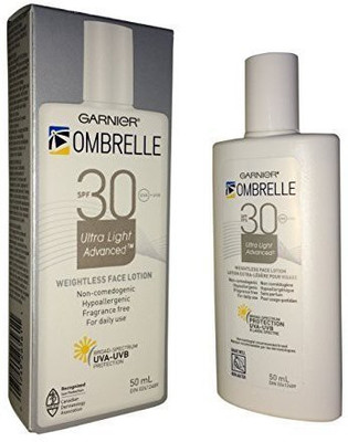 

Ombrelle Ultra-Fluid Sunscreen Lotion - Face - SPF 30 - 50ml - SPF 30 PA+(50 ml)