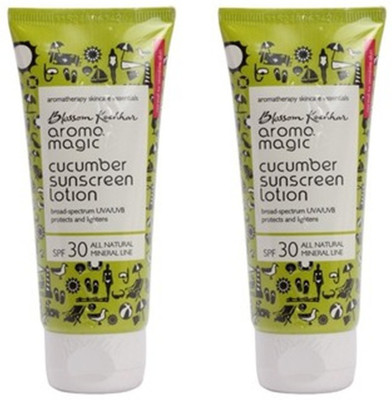 

Aroma Magic Cucumber Sunscreen Lotion - SPF 30 PA++(200 ml)
