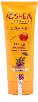 

Oshea Herbals UV Shield Sun Block Cream - SPF 40(120 g)