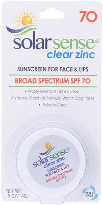 

Solar Sense Clear Zinc Cream For Face - SPF 70 PA+(14 g)