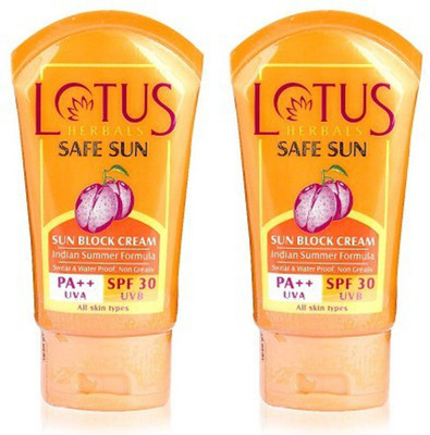 

Lotus Herbals Safe Sun Block Cream - SPF 30 - SPF 30 PA++(200 g)