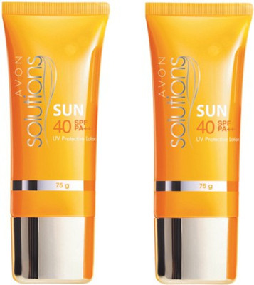 

Avon Solutions Sun UV Protective Lotion - Set of 2 (75 g each) - SPF 40 PA+++(150 g)