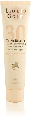 

Anna Lotan Liquid Gold Triple Benefit Tinted Moisturizing Day Cream Spf 30 - SPF 30 PA+(100 ml)