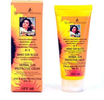 

Shahnaz Husain Nano Sun Block - SPF 60 PA+++(100 g)