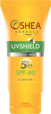 Oshea Herbals UVSHIELD - Sun Block Cream - SPF 40 PA+(60 g) Oshea Herbals UVSHIELD - Sun Block Cream - SPF 40 PA+(60 g)