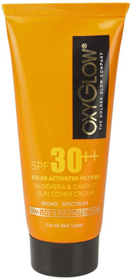 

Oxyglow Golden Glow Aloe Vera and Carrot Sun Cover Cream SPF- 60g - SPF 30 PA+(60 g)