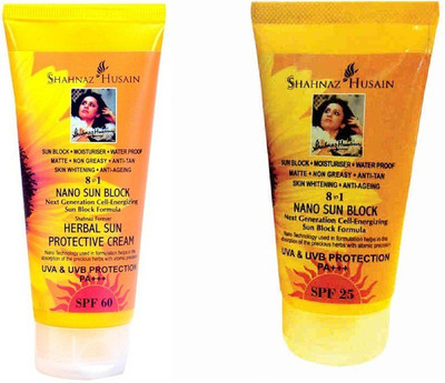 

Shahnaz Husain Nano Sun Block Protective Cream - SPF 25,60 PA+++(180 g)