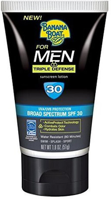 

Banana Boat Boat for Men Triple Defense SPF 30, 2 Ounce (2 Pack) - SPF 30 PA+(56 g)
