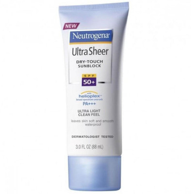

Neutrogena Ultra Sheer Dry Touch Sunblock Spf 50 light clean feel - SPF 50 PA+++(88 ml)