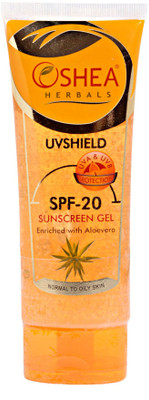 

Oshea Herbals UV Shield Sunscreen Gel - SPF 20(120 g)