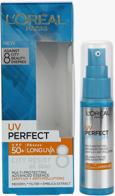 

L'Oreal Paris Perfect City Resist 8 Multi-Protecting Advanced Essence - SPF 50+ PA+++(29 ml)