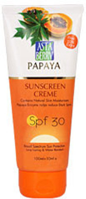 34% OFF on Astaberry Papaya Sun Screen Cream - SPF 30 PA+(100 ml) 34% OFF on Astaberry Papaya Sun Screen Cream - SPF 30 PA+(100 ml)