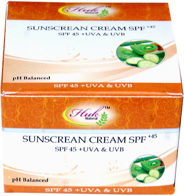 

Huk Natural Sunscrean Cream - SPF 45 PA+(60 ml)