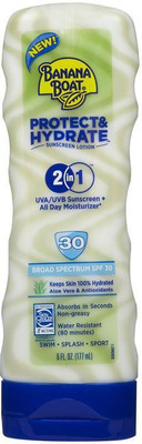 

Banana Boat Protect & Hydrate 2In1 Sunscreen Lotion SPF30 - (6oz) - SPF 30 PA+(177 ml)