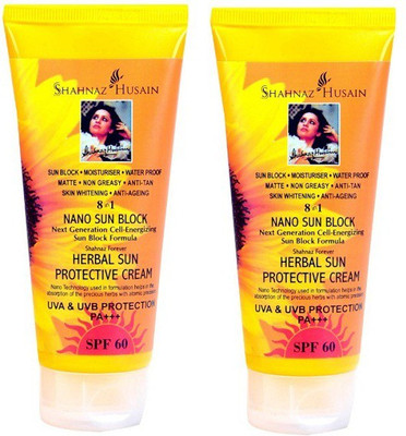 

Shahnaz Husain Nano Sun Block Protective Cream - SPF 60 PA+++(200 g)