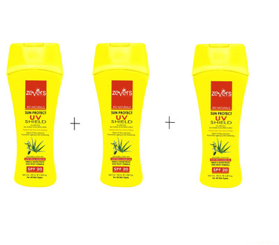 

Zever Sunscreen lotion - SPF 20 PA++(300 ml)