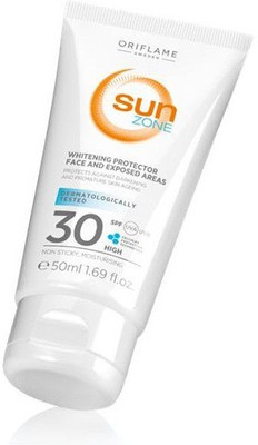

Oriflame Sweden Sun Zone Whitening Protector Face and Exposed Areas - SPF 30 PA+(50 ml)
