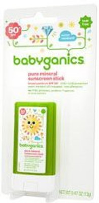 

Babyganics Pure Mineral Sunscreen Stick SPF 50+ - 0.47 Ounce - SPF 50 PA+(11.200000000000001 g)