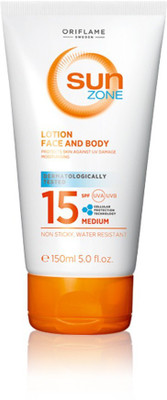 

Oriflame Sweden Sun Zone Lotion Face And Body Medium - SPF 15 PA+(150 ml)