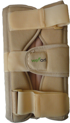 

Wellon Knee Immobilizer (Short) Knee, Calf & Thigh Support (S, Beige, Grey)