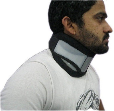 

Mvon Cervical Collar Hard Adjustable Neck Support (L, White, Black)