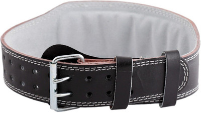 

Woody Weight Lifting Gym Belt With Steel Roller Buckle Foam Padded Black