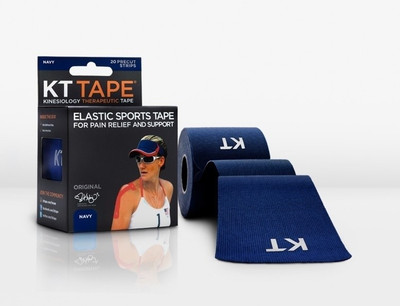 

KT TAPE Original Pre-Cut 20 Strip Cotton Navy Hand Support, Blue