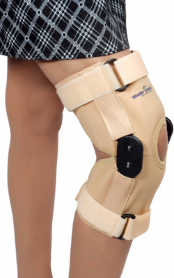 

Wonder Care 12" Elastic Brace with Hinge Open Patella Knee Support (S, Beige)