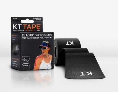

KT TAPE Original Pre-Cut 20 Strip Cotton Black Hand Support (Free Size, Black)