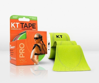 

KT TAPE Pro Pre-Cut 20 Strip Synthetic Winner Green Foot Support