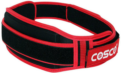 

Cosco Strong Adjustable Gym belt Waist Support, Red|black