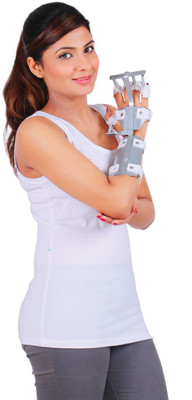 

Wellon Dynamic Cock-Up Splint (Left Hand) Palm & Elbow Support (, Multicolor, Beige