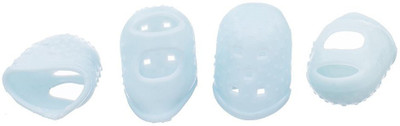 

Shrih Silicone Guitar Protectors Fingertip Finger Support (L, Blue)