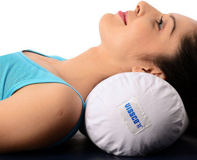 

Vissco Cervical Pillow - Round Soft UN Neck Support, Beige;grey